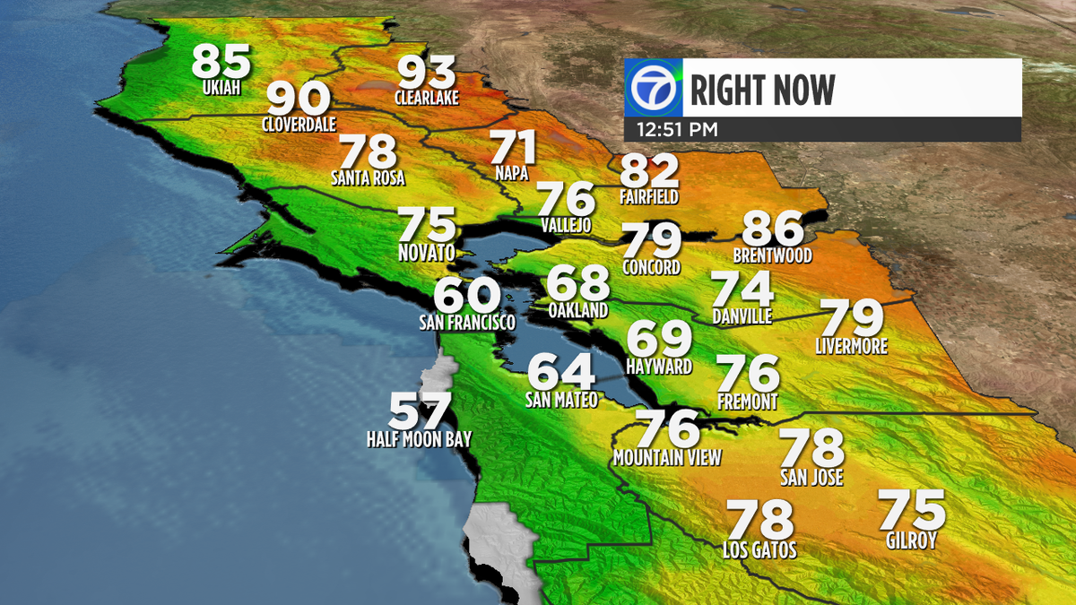 MikeNiccoWX's tweet image. Our cooling trend following forecast.
Up to 16° cooler than this time yesterday.
#BayArea   #FreeAC