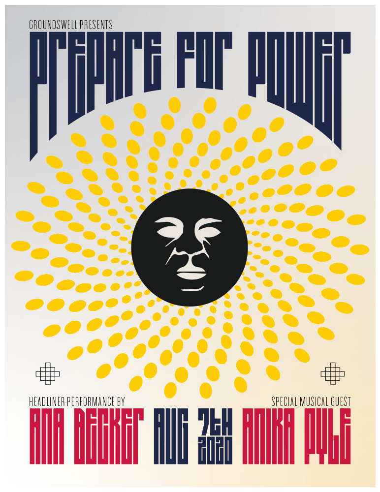grndswell's tweet photo. For this Friday's #PrepareforPower concert, we’ll be joined by @ana_becker and @anikasneakatwo rising musicians/songwriters. This incredible poster design was done by our very own John Goldring.
This free concert is open to all who RSVP at https://t.co/HN0dNW03DT https://t.co/wQNx4FNsJA