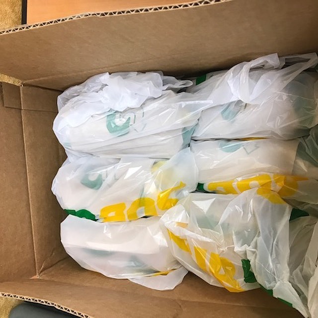 Last Thursday, Andreas delivered 50 Subway meals to the West Edge Community Church. He raised money by selling decorative rocks during the past two months. Thank you for your giving heart, Andreas!