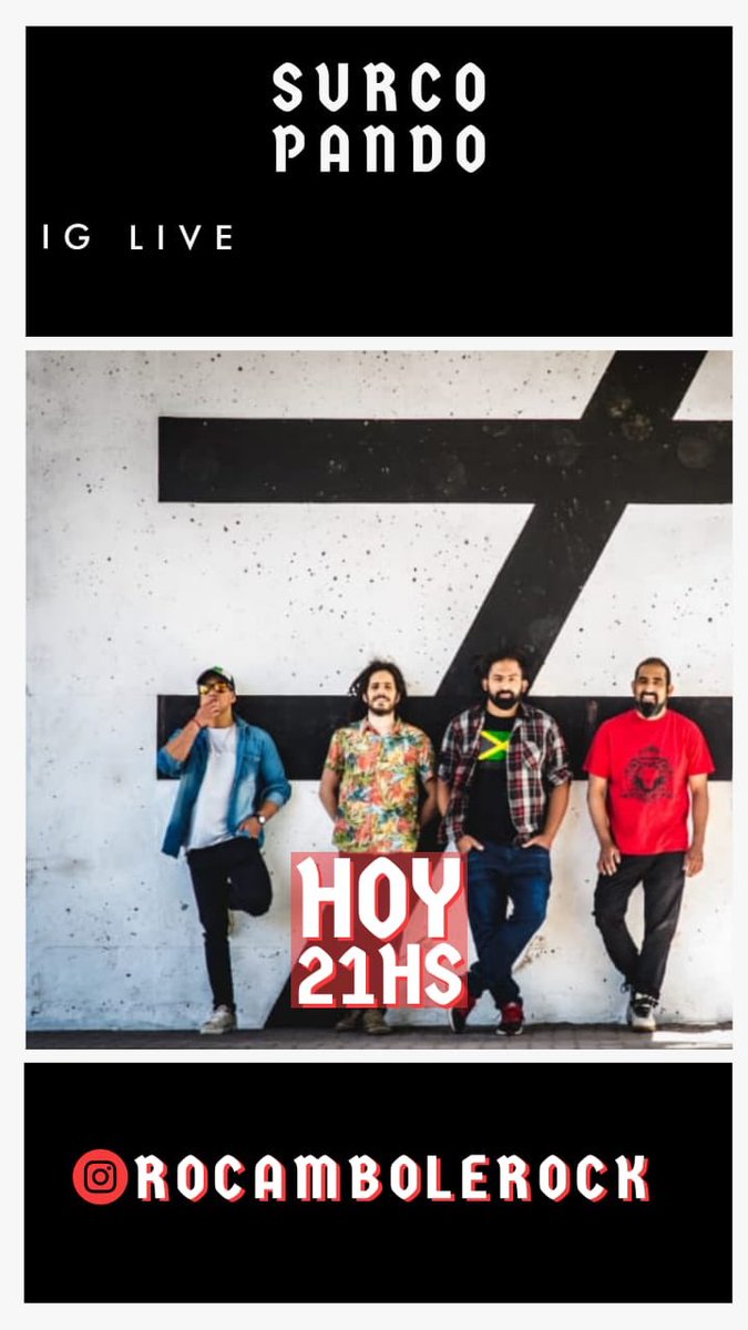 surcopandoOK's tweet photo. Hoy entrevista en @rocambolerock por IG! Prendete!! 🔥🔥

@musica_af @mariano_tassara @PelaGatosOk @diecinueve_dias @elpodionews @rockandpop @Mega983 @mdzol @ActivismoReggae @radiojamming
#reggae #reggaeroots #streaming https://t.co/nlpJAjuDFc