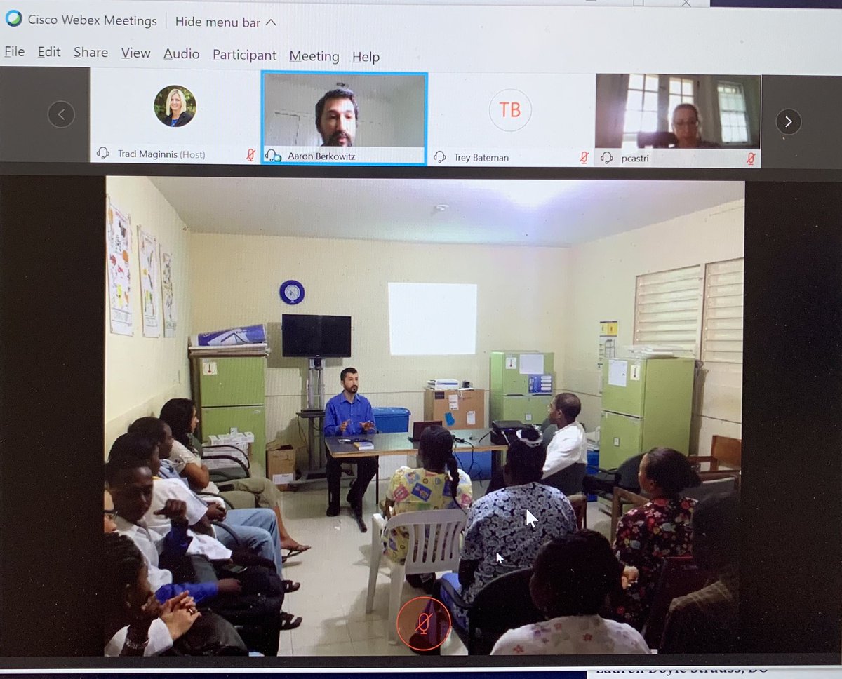StraussHeadache's tweet photo. THANK YOU @AaronLBerkowitz for speaking today @wakehealth Impressive to learn how you successfully started a neurology training program in Haiti. #MedEd amazing! I’m enjoying your book #OneByOneByOne - interesting perspective on healthcare disparities and #globalhealth. https://t.co/H0yGUfEN7Z