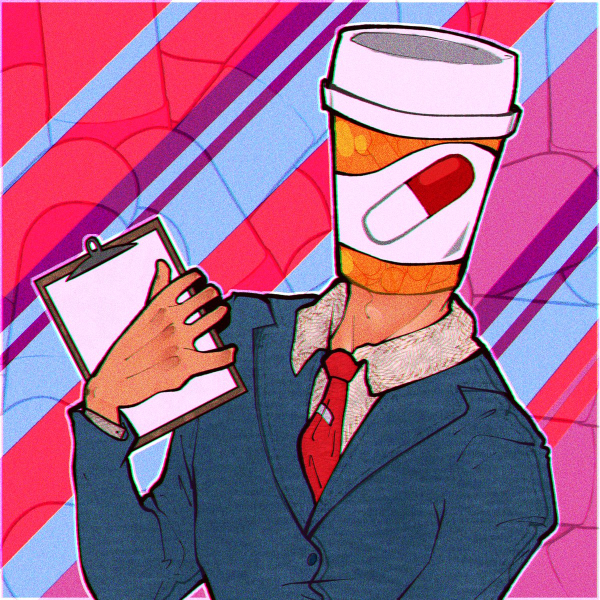 TopHatCo__'s tweet photo. [💊#objecthead #objectward #digitalart #clipstudiopaint💊]
 I've joined another object headed fandom,,,guyzz please check out object ward on https://t.co/pi39kTfaAc its so cool, the demo is coming out soon too! https://t.co/r2unIYuQqp