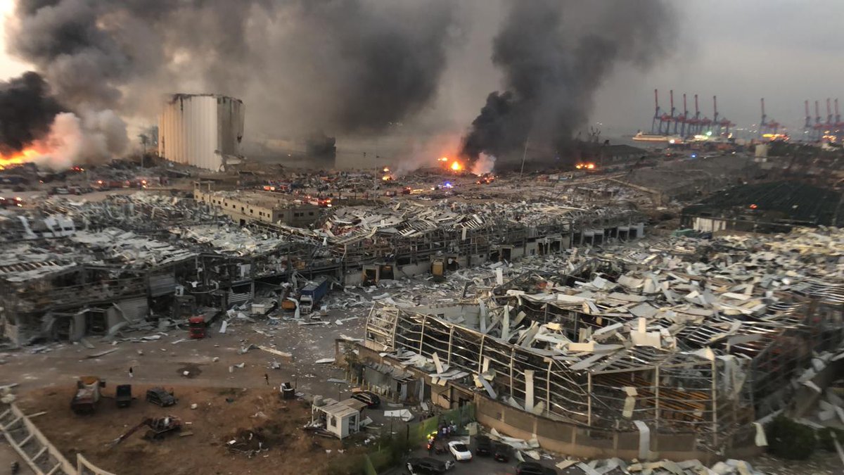 This was not your run of the mill explosion. Its environmental, health, financial, and other repercussions will be endured by all of us for years to come. This is Beirut today.Trending is a call to execute Director General of Lebanese Customs Badri Daher. #الاعدام_لبدري_ضاهر