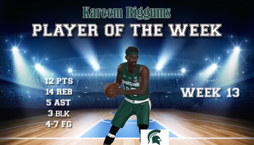 WEEK 13 PLAYER OF THE WEEK 🏀
