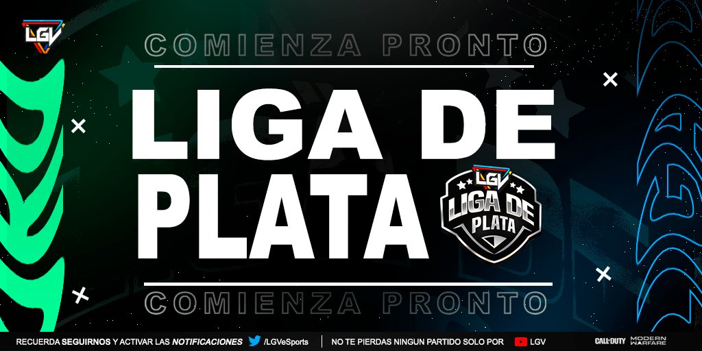 #LigaPlataLGV 🥈

Hoy continúa la Liga Plata con grandes encuentros y en su Jornada 5. Y a falta poco para conocer a esos grandes finalistas.

20:00 CHIL | 21:00 ARG Y BR
<a href="/RAV3NS_/">RavensLa</a> vs <a href="/GN_CallouT/">GN CallouT</a>

22:00 CHIL | 23:00 ARG Y BR
@RazzidiusTeam vs <a href="/TryLuckGG/">TryLuck Gaming</a> Academy.

#PlayToLGV 🎮