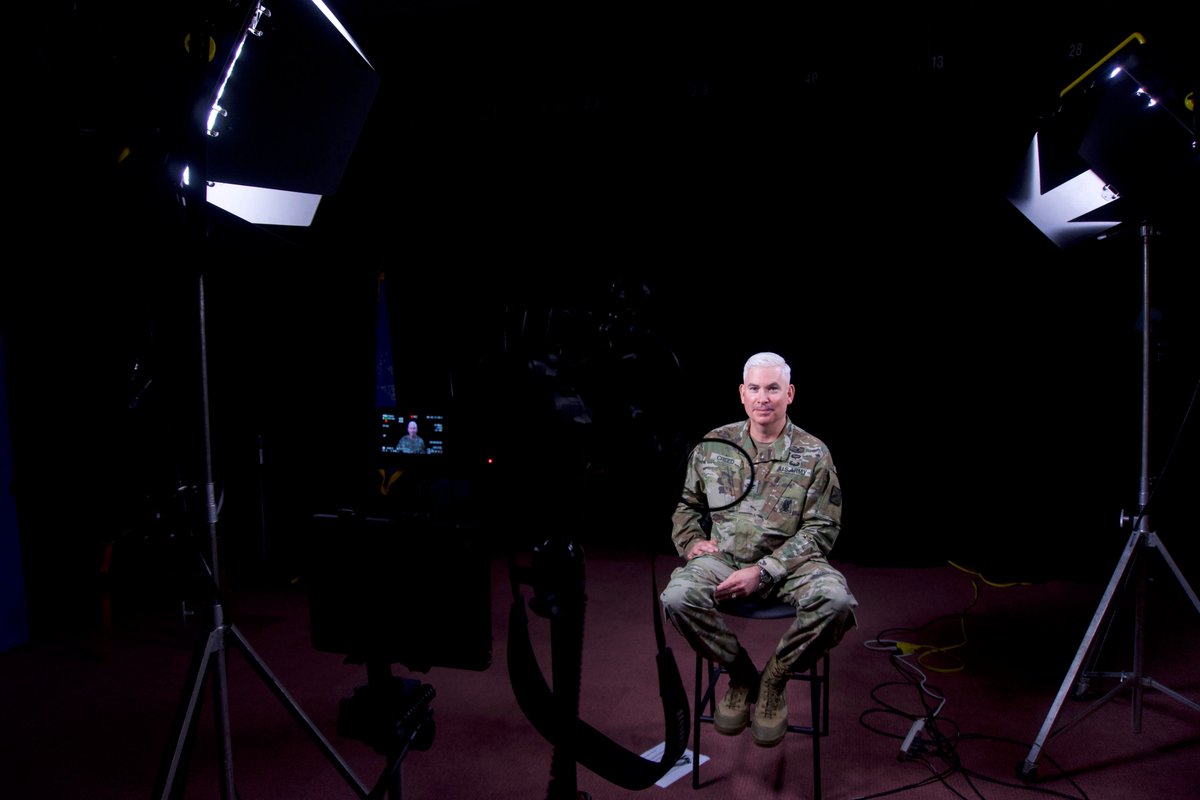 usacac's tweet photo. We interviewed Col. Richard Creed to talk doctrine &amp; @USArmy_CALL. We, also, talked Army profession &amp; ethic with our very own CG, @JimRainey10. We're making a series for cadets to hear from experts &amp; leaders via virtual learning!

#VictoryStartsHere 
@TRADOC @ArmyUniversity https://t.co/6FdA4MQOBL