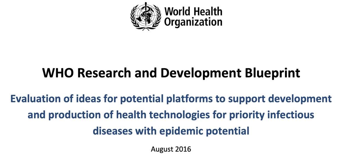 Dans le cadre des maladies émergentes  @WHO recommande depuis plusieurs années de mettre en place de grands essais cliniques randomisés collaboratifs et internationaux afin d'évaluer au mieux les stratégies préventives et thérapeutiques les plus prometteuses.