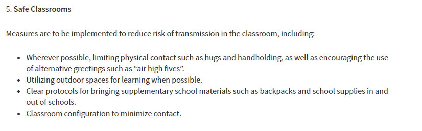ColtonPraill's tweet photo. No masks in classrooms,  no smaller classes, no clear plan to deal with a virus that spreads mainly via aerosols, and 50% of spread comes from a/presymptomatic spread. 

This is about as bad as it gets. Alberta, TODAY, mandated masks over grade 4. 
#YQR #YXE #Sask #SkPoli https://t.co/7amGFfB9du
