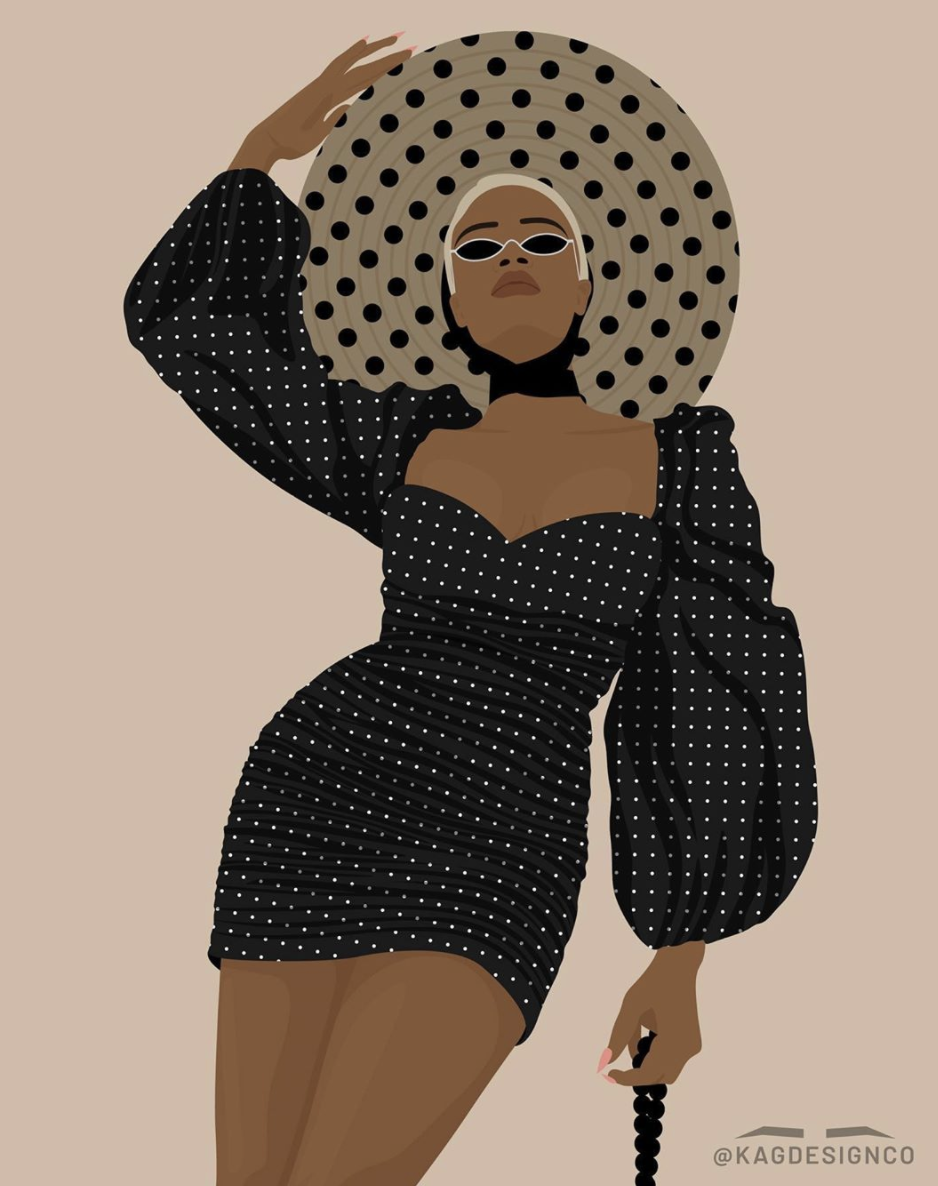 KagDesignCo's tweet photo. Dots for Daysss✨ @romeosfashionfix served us polka dot realness in this @coastfashion dress and @foxx.thelabel hat. You can’t tell me this fit isn’t fire🔥 Would you rock a head-to-toe polka dot look? 
#romeosfashionfix #coastfashion #fashionforallwomankind #foxxthelabel https://t.co/leaBaBfMbW