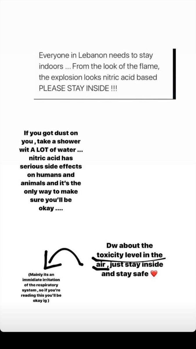 @respectlou @DeIicatekth *IMPORTANT* if u were close to the explosion, go take a shower and change ur clothes immediately. wear a mask when you go outside to avoid inhaling the toxins.