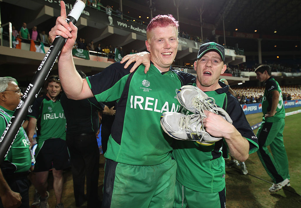 Ireland- Kevin O'Brien after defeating England in 2011 World Cup