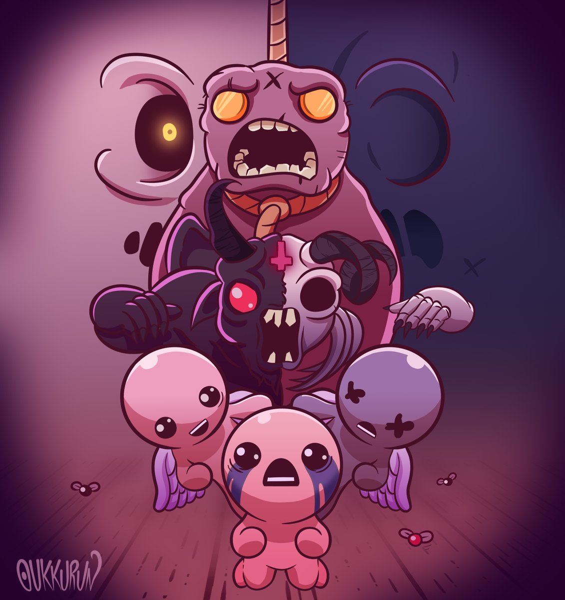 A drawing of The Binding of Isaac Afterbirth+. 