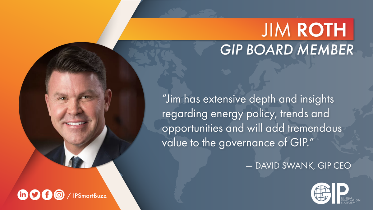 We're thrilled to have Jim as part of our GIP board! Read more about Jim here >> globalinnovationplatform.com/news/gip-board… #ipfm #sgiot #iEcoNet #IPSmartBuzz #innovation #DigitalRevolution #DigitalEconomy #tech #affirmtogether