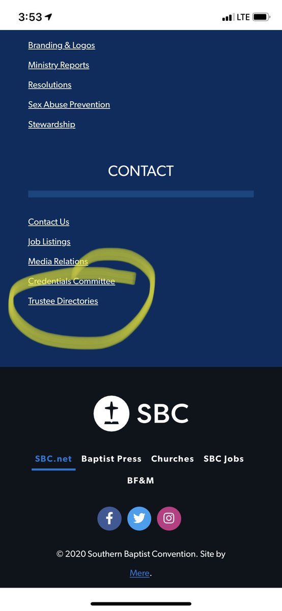 _JayAdkins's tweet photo. 7 years ago in Houston I offered a motion on the floor of #SBC13 to have a list of all SBC entity trustees made available on the FRONT page of https://t.co/3pgp0qFrU5. Today it came to pass (no doubt with thanks to @Jonathan_Howe). THIS is how you do transparency. #ThankYou https://t.co/vpvv4eJ2T9
