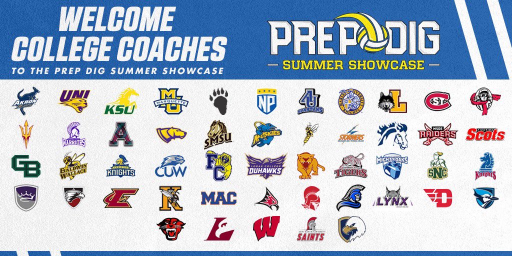 Prep Dig Events (@prepdigevents) on Twitter photo We would like to welcome the following schools to the Prep Dig Summer Showcase held at <a href="/stingvb1988/">Milwaukee Sting 🏐</a> on Friday, August 7! Either attending LIVE or on <a href="/BallerTV/">BallerTV</a>
College Coach? RSVP 👇
events.prephoops.com/e/65/college-r…
Tune In at <a href="/BallerTV/">BallerTV</a> all courts streamed! ballertv.com/events/prep-di… We would like to welcome the following schools to the Prep Dig Summer Showcase held at <a href="/stingvb1988/">Milwaukee Sting 🏐</a> on Friday, August 7! Either attending LIVE or on <a href="/BallerTV/">BallerTV</a>
College Coach? RSVP 👇
events.prephoops.com/e/65/college-r…
Tune In at <a href="/BallerTV/">BallerTV</a> all courts streamed! ballertv.com/events/prep-di…