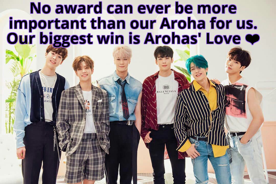 ASTRO and AROHA are each other's BIGGEST AWARD  #Astro  #Aroha  #ArohaYouFoughtWell  #ArohaBeProud  #MJ  #JinJin  #ChaEunWoo  #MoonBin  #Rocky  #YoonSanha  #아스트로  #엠제이  #진진  #차은우  #문빈  #라키  #윤산하  #ThankYou  