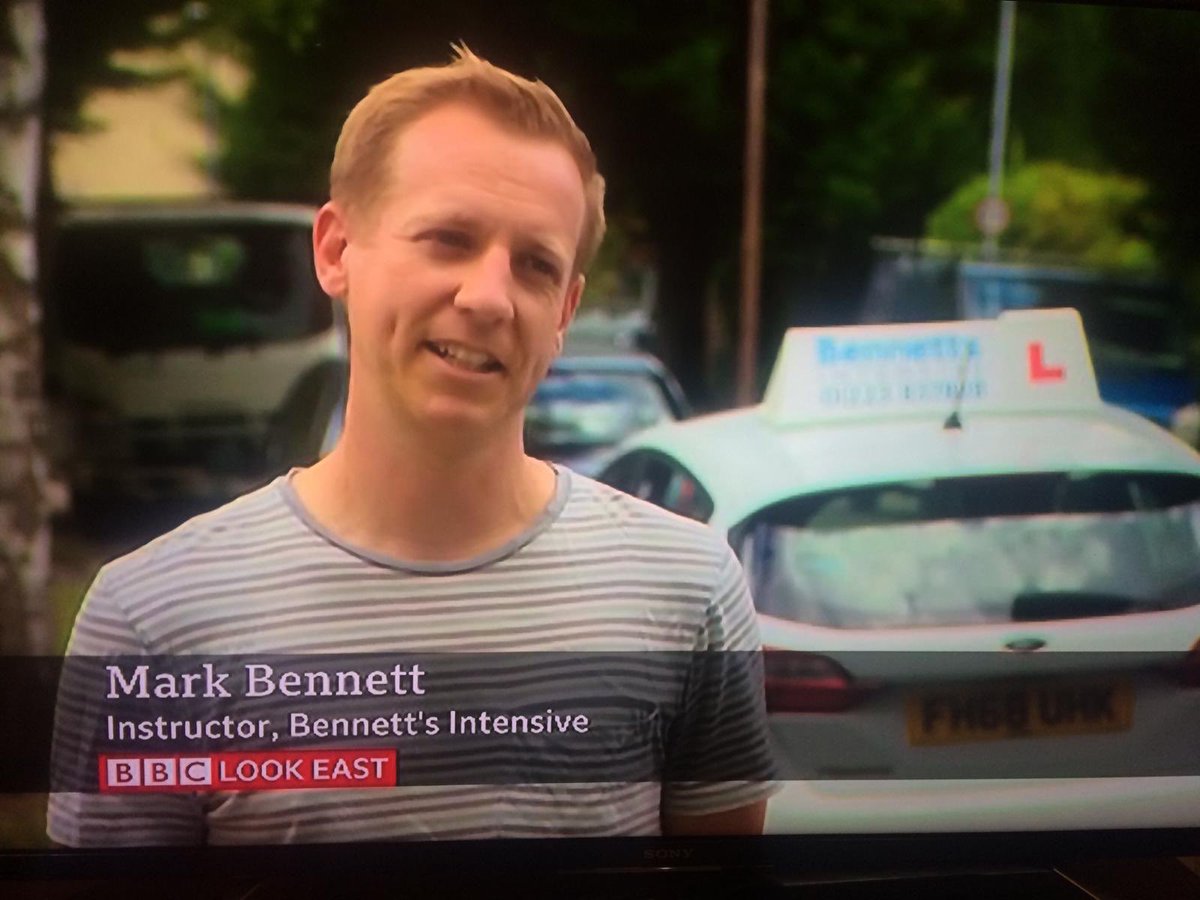 DrivingBennetts's tweet photo. Did you spot our instructor Mark Bennett on @BBCLookEast last night talking about the difficulties in finding a test? https://t.co/Ot66jrjzUd