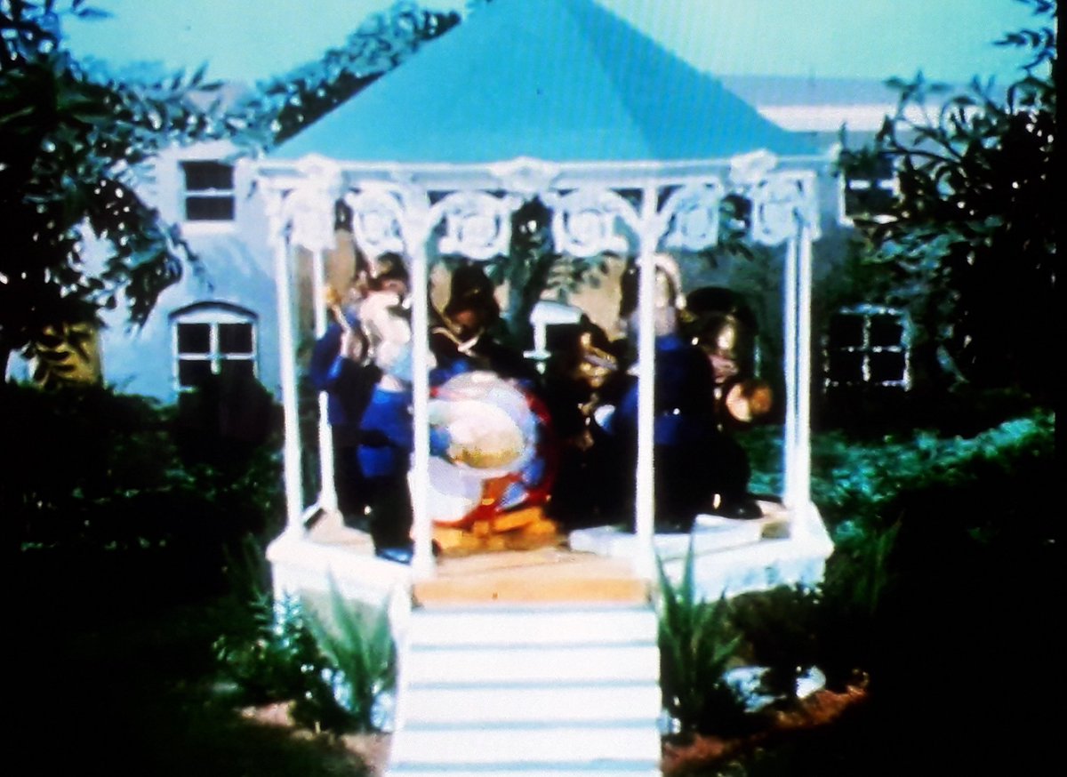 The Bandstand. A wrought iron affair given a modern lick of paint but staying as rooted in the past as much as it moves with the times. And isn't that just Trumpton all over.