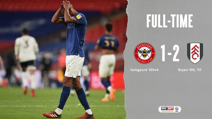 The journey comes to an end at Wembley

🐝 1-2 ⚪
#BREFUL #BrentfordFC