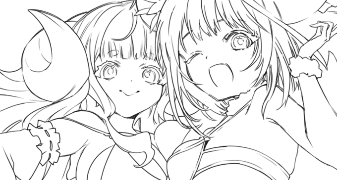 水着アニビカを描きたい 