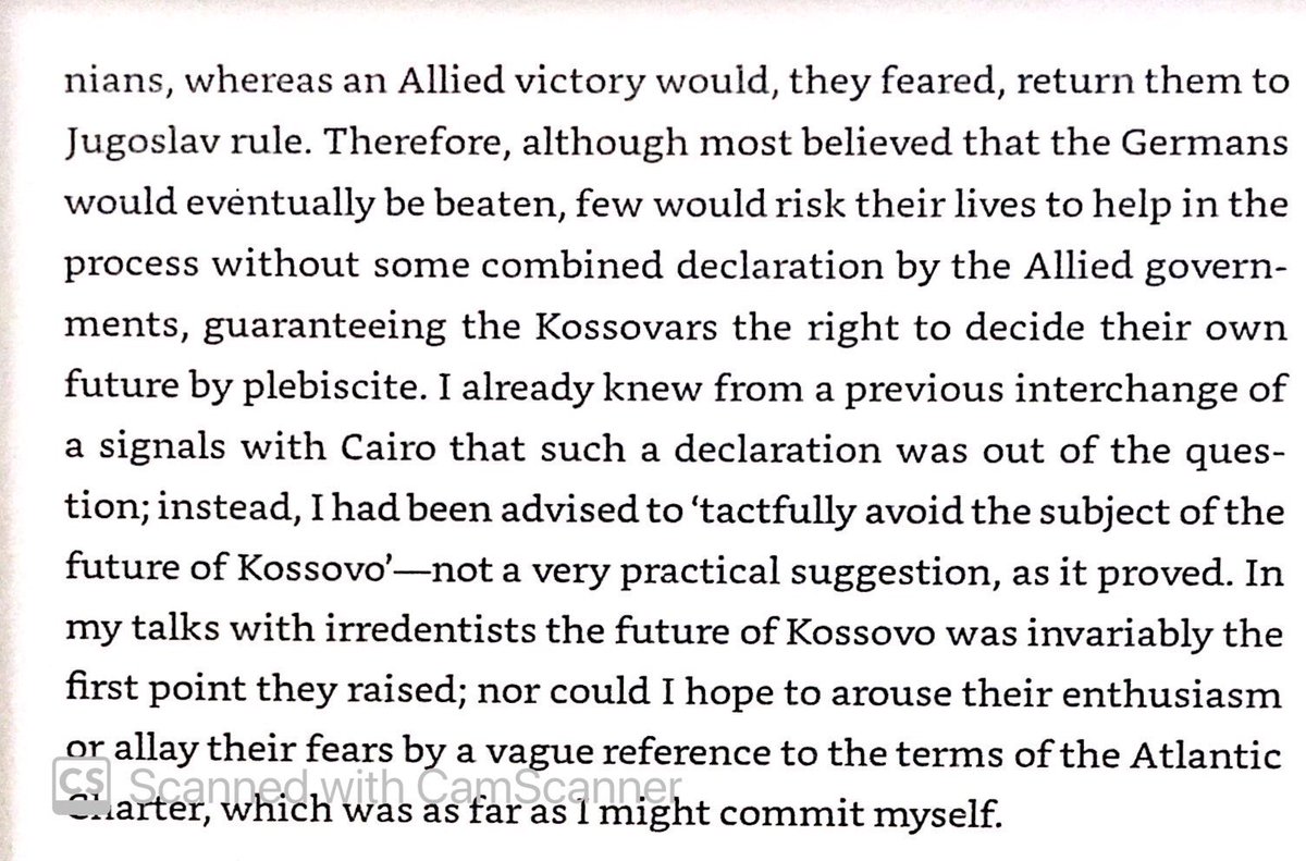 Kosovo was heart of medieval Serbia, but was mostly Albanian by 1940s. Kosovar Albanians preferred German rule & unity of Albanians to a return of Yugoslav rule, & feared that the Allies would support the Yugoslav claims to Kosovo.