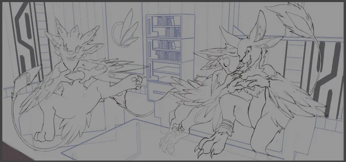 WIP of a sketch that will be colored soon :3 