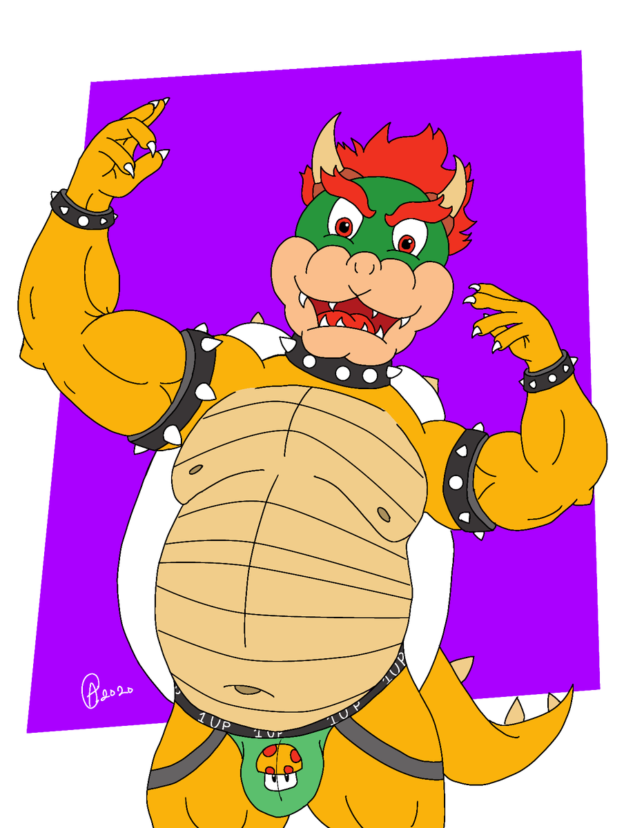 Cora_the_Panda's tweet photo. Nsfw warning:
First time making something for bowser day. Whipped this up pretty quick might try shading it later but happy bowser day!
#bara #BowserDay #BowserDay2020 #nsfw
#daddybowser https://t.co/roJwIpRZLX