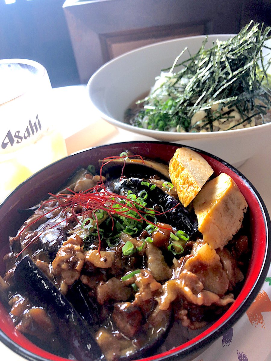 unipandada's tweet photo. 今日のランチ。
クーラー効いてるし
居心地よいし
旨い♡
麻婆茄子丼と冷やしたぬきそば
セット700円
ごちそうさまでした🙏
#青森市
#ランチ
#麻婆茄子
#冷やしたぬきそば
#restspace TOKO https://t.co/dO54E524kv