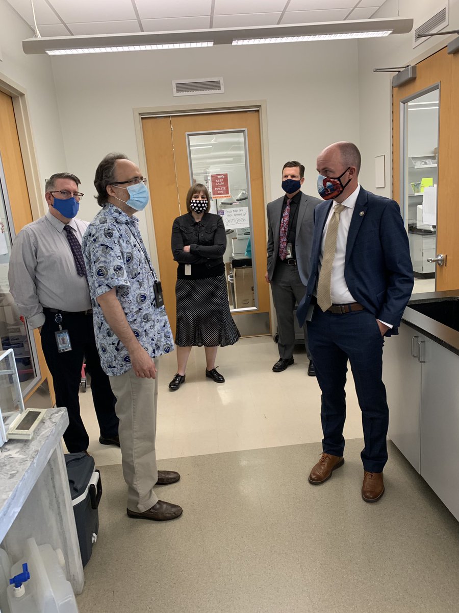While 3 weeks ago we had long lines at testing facilities and backlogs in our labs, that is no longer true. I toured our state lab today and they continue to automate processes and increase capacity...with NO backlogs. 8/
