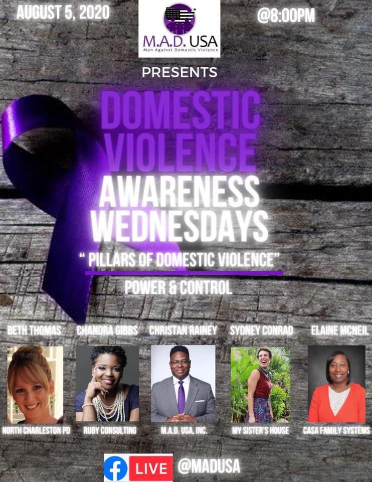 mad_usainc's tweet photo. Join @mad_usainc this week for Domestic Violence Awareness Wednesdays LIVE on Facebook! This week we will be picking up with “Pillars of Domestic Violence” Power &amp; Control! https://t.co/82Q3IzD64L