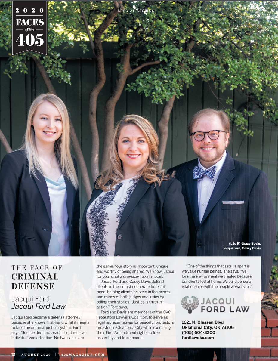 FordLawOKC's tweet photo. Check out page 80 of this month's issue of @405Mag, The Face of Criminal Defense!
https://t.co/t9DjEKrOAK
#405Magazine #OKCLawFirm #OKCNews #OKCCriminalDefenseLawyer https://t.co/w17IFBk10T