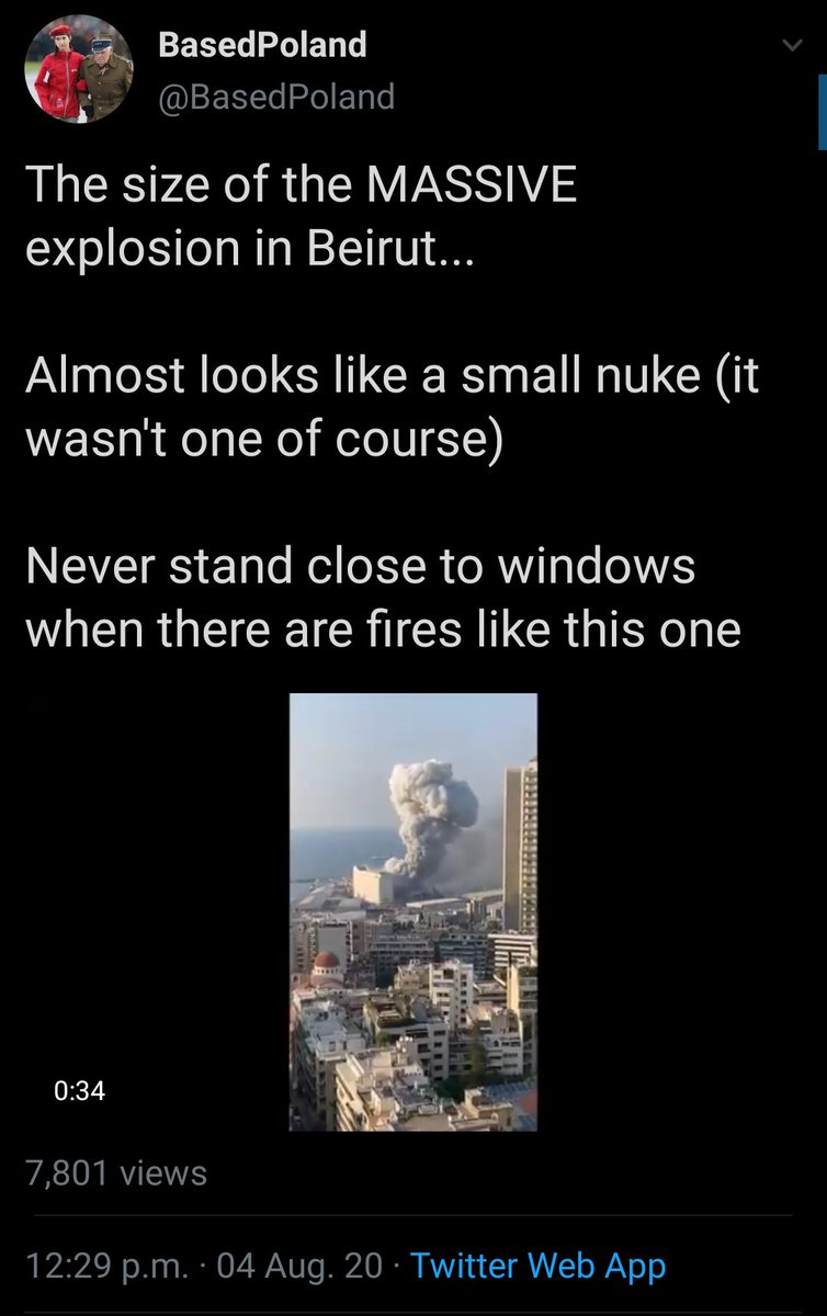 3/ About half an hour after  @MJVentrice's post,  @BasedPolandposts this video.This one clearly says it isn't a nuke, but given the nature of social media, it would have been best not to use that word at all.