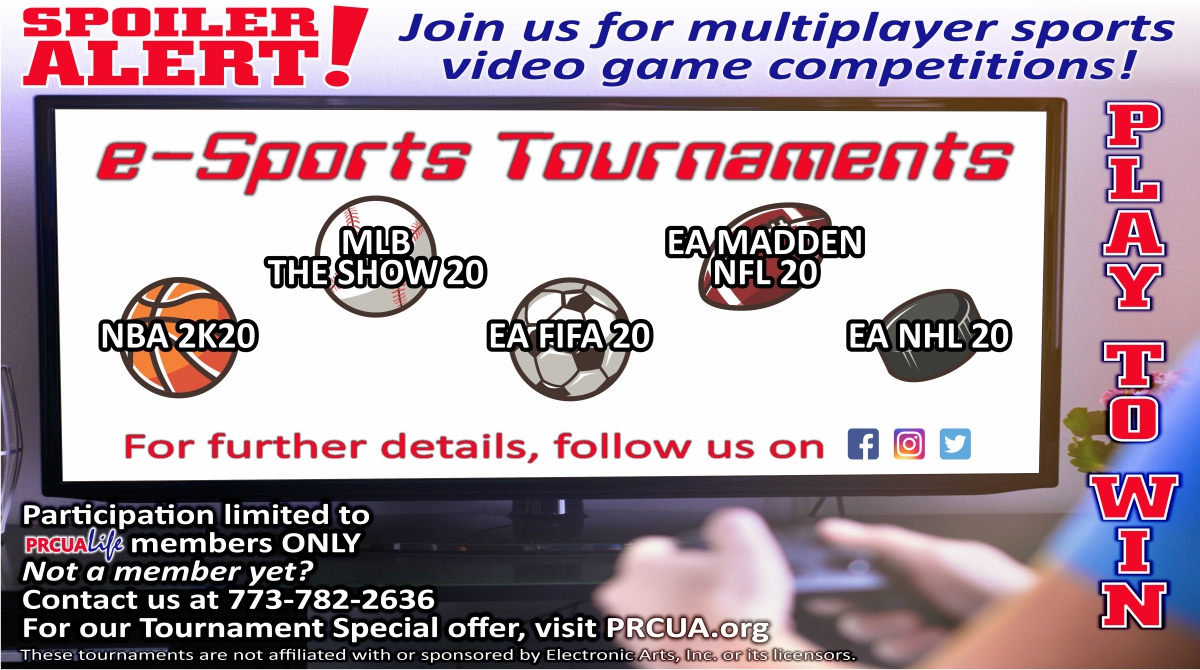 Are you missing PRCUA Sports Tournaments as much as we are? 

Check this out! Let's play together in virtual reality soon... We can't wait! Can you?

#FraternalBenefits #eSports #TournamentTime