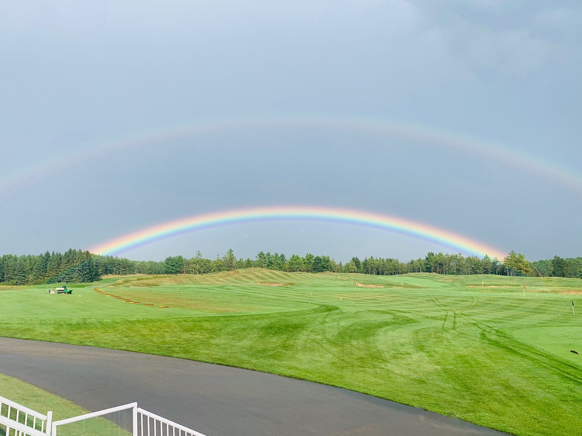 That peaceful look after the storm...

Quite a day for wild scenes of another #ONStorm 🌈