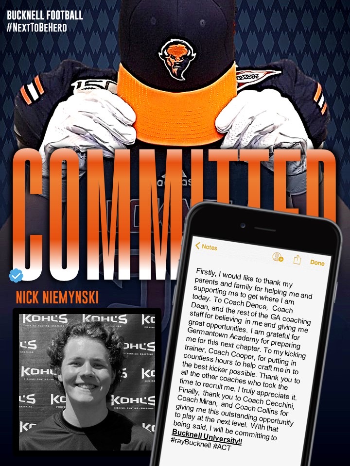 NickNiemynski's tweet photo. Committed! #rayBucknell #ACT https://t.co/JxkWM5AMSs