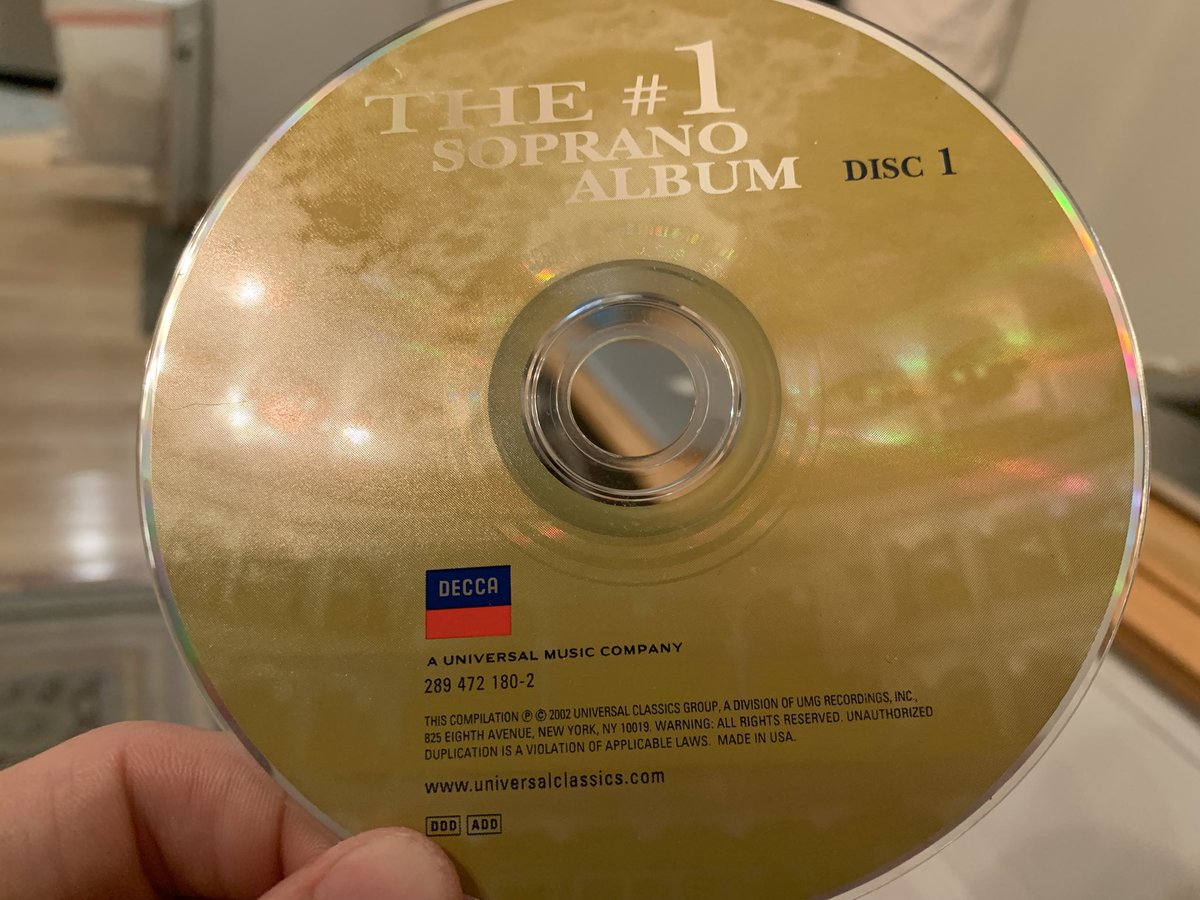 DaveErnesto's tweet image. Digitizing @ElizRho’s music collection for her b-day present and I just have to say, this CD is the most soprano thing ever. #choirnerd #opera