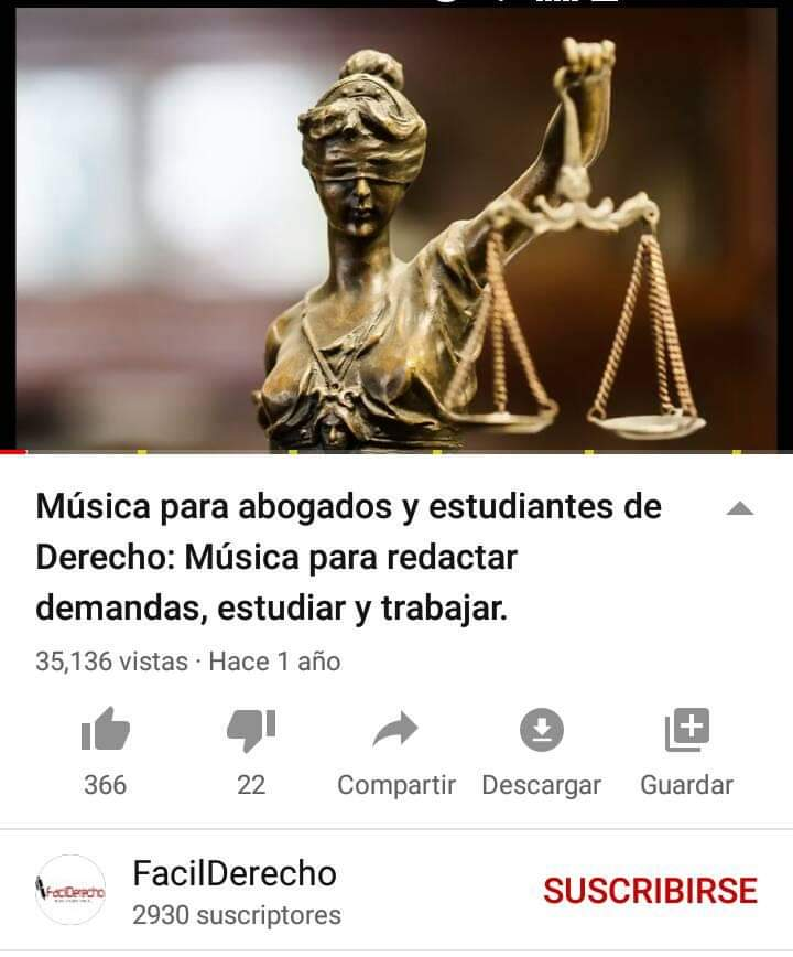 Hay abogados que necesitan música para redactar. Por lo visto, YouTube ha pensado en todo.