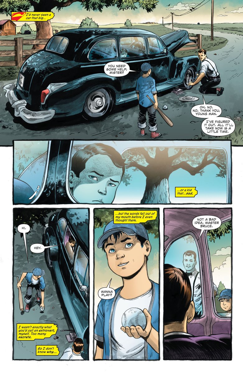 theres a comic where batman and superman befriended each other as kids and im EMOTIONAL ????