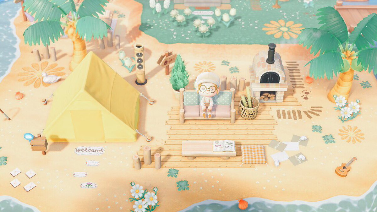 砂浜にテントを設置しました💡⋆

#あつまれどうぶつの森 #どうぶつの森 #animalcrossingnewhorizons #acnh