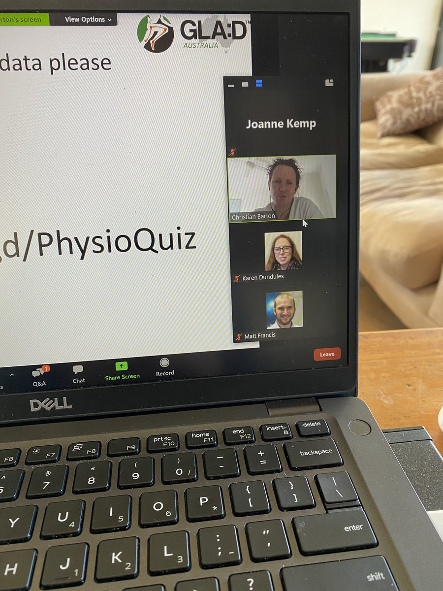 The team at <a href="/GLAD_Australia/">GLA:D Australia</a> are very excited to be delivering our first full online course today! Thanks to massive effort from <a href="/DrChrisBarton/">Christian Barton</a> <a href="/Matt_Francis15/">Matt Francis</a> Karen Dundules. It is good to be able to continue to deliver high value care to Australians with OA through COVID-19