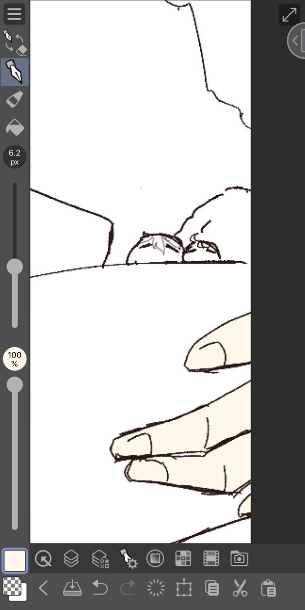 今描いてるのの一部 