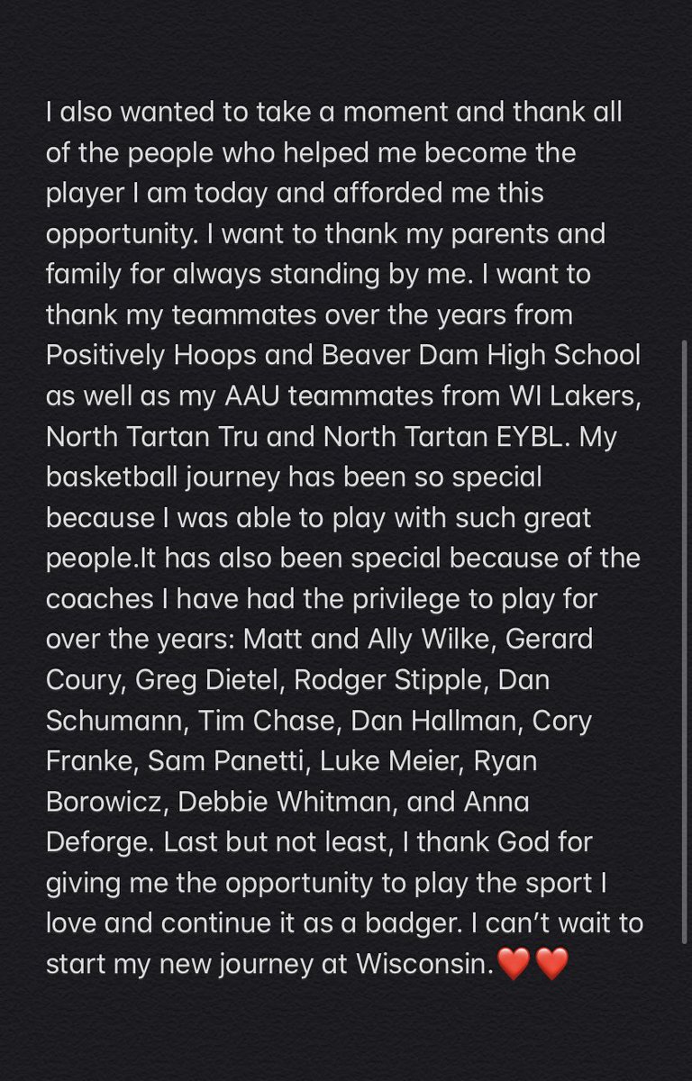 So beyond grateful to call Madison my new HOME! Go Badgers❤️🤍🦡