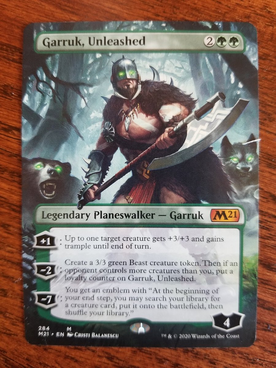 Wife brings home a pack of #MTGM21, which is already dope. Pull this bad boy! My wife rocks!
