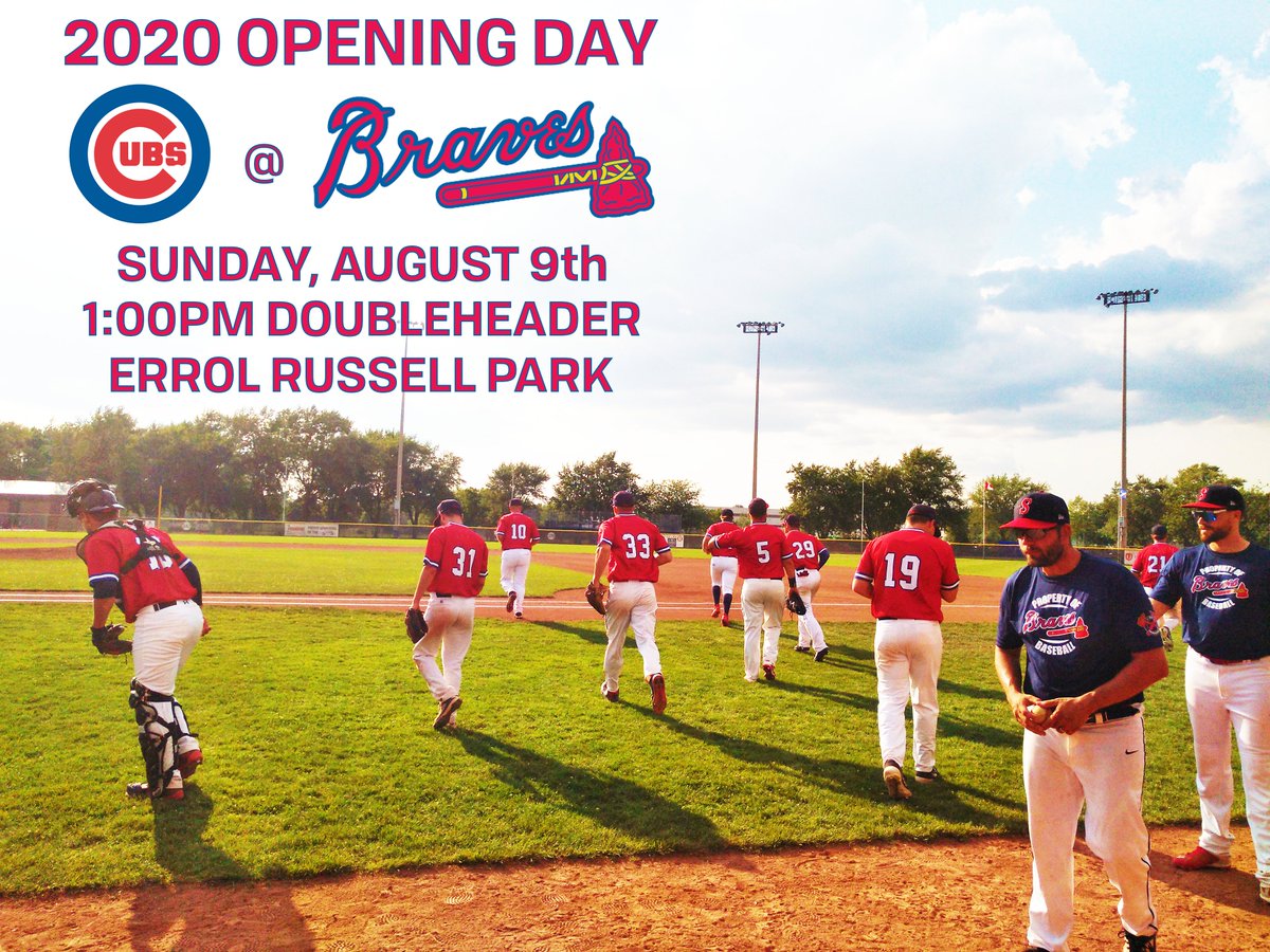 Sarnia Brigade Baseball Club (@sarniabaseball) on Twitter photo THE BRAVES RETURN AUGUST 9th!
The last Ontario AAA team standing in 2019 will be the first one back in 2020!
Our club is proud to announce that Errol Russell Park will not sit silent this season as the Braves will host the <a href="/KincardineCubs/">Kincardine Cubs</a> for a doubleheader this Sunday!
π¨π¦βΎοΈ THE BRAVES RETURN AUGUST 9th!
The last Ontario AAA team standing in 2019 will be the first one back in 2020!
Our club is proud to announce that Errol Russell Park will not sit silent this season as the Braves will host the <a href="/KincardineCubs/">Kincardine Cubs</a> for a doubleheader this Sunday!
π¨π¦βΎοΈ