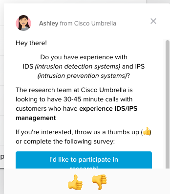 8ohtwo1queue's tweet photo. Yo, @CiscoUmbrella, why you do this? If I wanted to see advertising (though thinly veiled) in a product I pay for, I'd go get a Hulu Basic subscription https://t.co/olEWTXKY2w