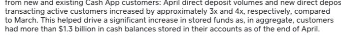 Last quarter, we got our first obvious glimpse that management cares about total cash on the platform when they added this little tidbit.