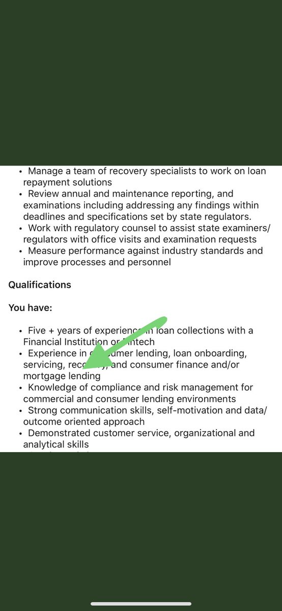 This is where  $SQ really becomes a bank. Now that Square’s bank charter has been approved by the FDIC,  $SQ will be able to start lending money and accumulating interest. Their intentions were made clear after they posted this job opening.