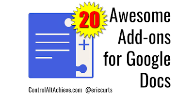 ericcurts's tweet photo. 20 Awesome Add-ons for Google Docs https://t.co/wWoFLFiEsZ #GSuiteEDU
#ControlAltAchieve https://t.co/rqG8HXaynU