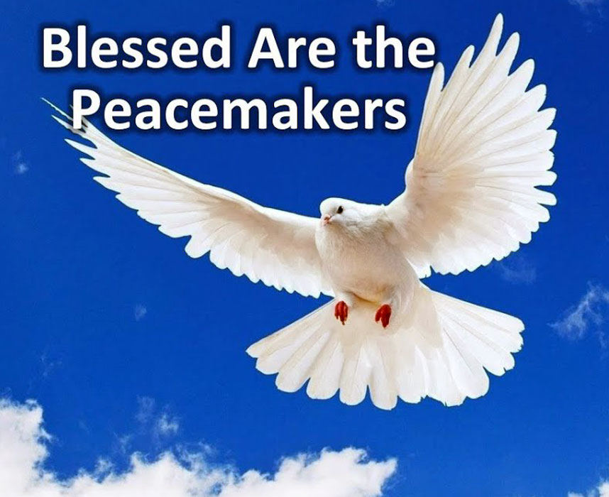 We pray for an end to the madness, the violence, the hatred, & also the temptation to seek revenge. We are not called to be pacifists, sometimes we must defend ourselves or others, though we are called to be peacemakers for blessed are they.(Mt 5:9)