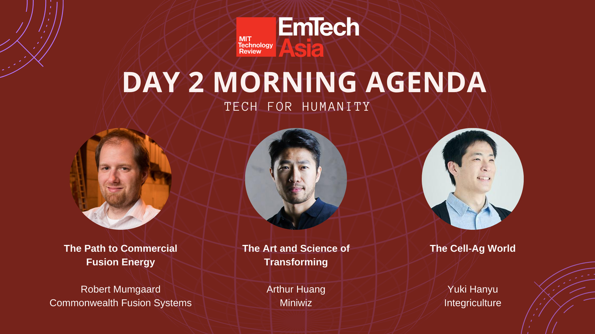 This morning's sessions are all about Tech for Humanity. From #space pursuits, to #healthcare, and #computing, explore the advancements and solutions to secure our energy and food supplies while preserving the only planet for survival 🌎 <a href="/NASA/">NASA</a> <a href="/CFS_energy/">Commonwealth Fusion Systems</a> <a href="/MiniwizNews/">Arthur Huang (黃謙智)</a> <a href="/SGInnovate/">SGInnovate</a>